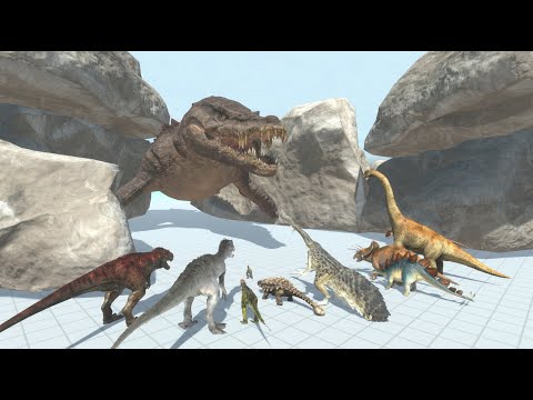 Therizinosaurus or Indominus Rex: Who Can Hunt the Giant Mosasaurus First? - Dinosaurs Simulation