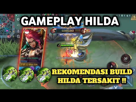 GAMEPLAY HILDA I REKOMENDASI BUILD HILDA TERSAKIT! SEKALI COMBO MUSUH AUTO MODAR!