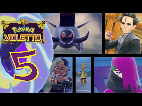 Pokemon Violetto ITA episodio 5 - Solcoferreo, Henzo, Gholdengo, e i Capipalestra Ubaldo e Lima