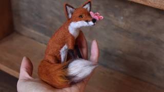 DIY Tutorial Needle Felt Butterfly Fox