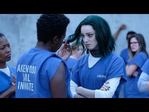 The woman is a mutant with superpowers and they don't realize the danger