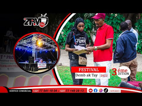 Baye Gnagne Mc Meugne sur le Concert du festival Demb  ak tey  pour la paix Xallat production.