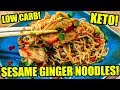 Keto Sesame Ginger Noodles Low Carb Easy