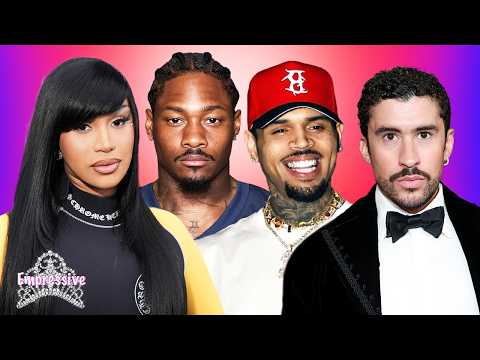 Chris Brown SHADES Bad Bunny? Cardi B DUMPS for Stefon for inviting his sidechicks to the Super Bowl