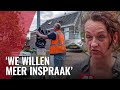 Bewoners protesteren bij werkzaamheden Amsteldorp