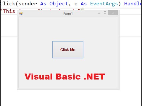 Visual Basic NET Tutorial 1 Downloading Visual Studio and Creating First VB Program