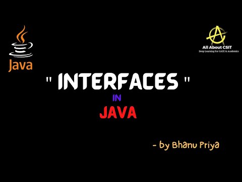 Interfaces In Java Lec 51 Java Tutorial Bhanu Priya