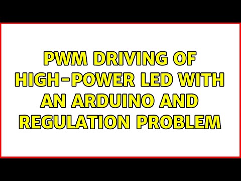 PWM driving of high-power LED with an arduino and regulation problem (2 Solutions!!)