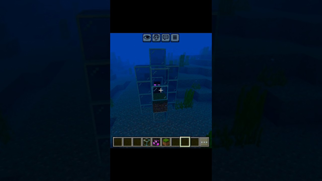 I Trapped an Enderman Underwater... 🌊🧱 #shorts