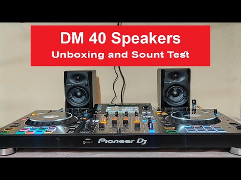 Pioneer DJ DM 40 Desktop Speaker Unboxing and Sound Test
