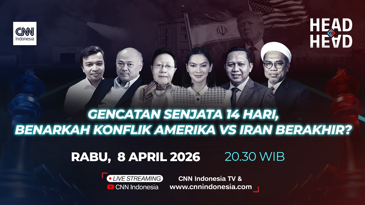 LIVE Gencatan Senjata 14 Hari, Benarkah Konflik Amerika vs Iran Berakhir? | Head to Head With Elvira