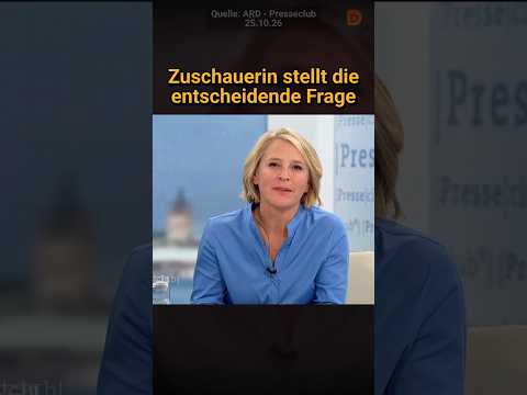Zuschauerin spricht aus was viele denken