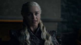 Daenerys discusses with Jaime and Sansa (Game of Thrones season 8 episode 2 Daenerys part 1)