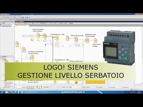 Gestire il livello di un serbatoio con il PLC LOGO! 8 Siemens - corso di programmazione