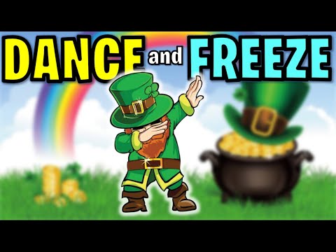 ☘️St. Patrick's Day Dance and Freeze🇨🇮 Brain Break | Kids Yoga