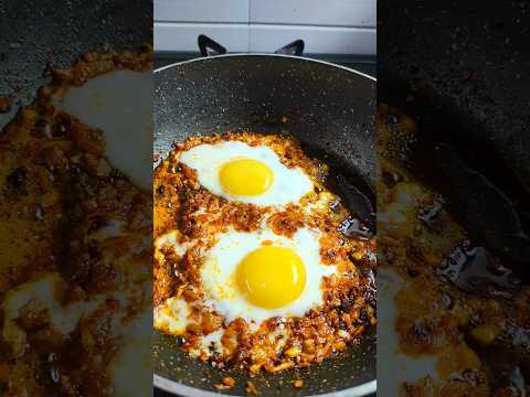 egg and onion spicy omelette #asmr #streetfood . easy egg curry