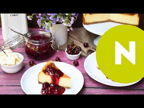 Fehércsokoládés sajttorta, sörös meggymártással recept | Nosalty