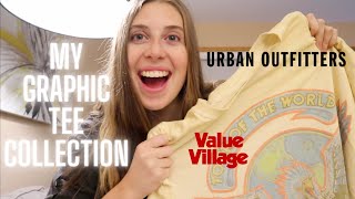 GRAPHIC TEE COLLECTION + TRY ON!!!