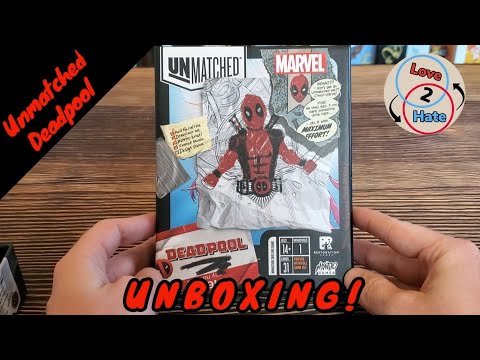 Unboxing of Unmatched: Deadpool - Love 2 Hate