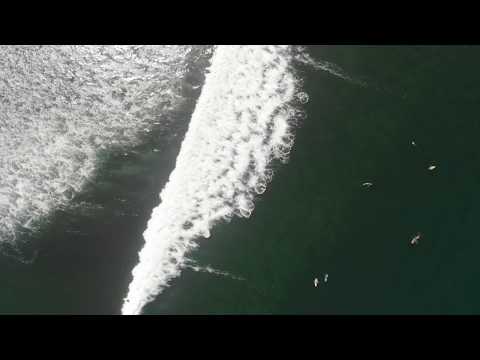 Drone footage - Costa Rica, Playa Pavones, surfing