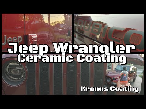 NEW Jeep Rubicon Wrangler Ceramic Coating- Kronos 7 Yr Coating! Closer Look & End Result! KILLER!