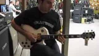 Tomer Shtein trying out a Les Paul