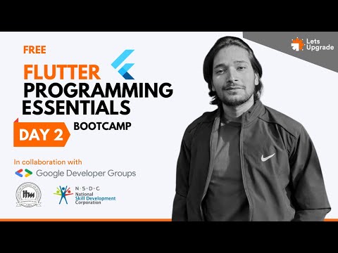 Day 2 | Dart Language Basics, Widgets | Free Flutter Programming Essentials Bootcamp (5 Days)