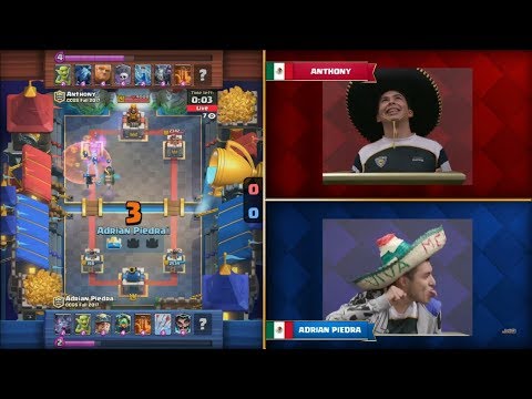 Match 4 | Anthony vs Adrian Piedra - 2017 Clash Royale Crown LATAM [Week Two]