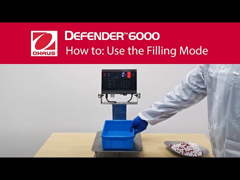 Funkcja dozowania w wagach do przemysłu spożywczego OHAUS Defender 6000