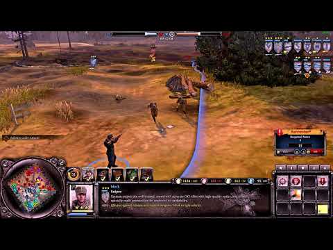 Company of Heroes 2 - sniper vs conscripts