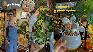 walk through my indoor jungle in July 🌿🌞