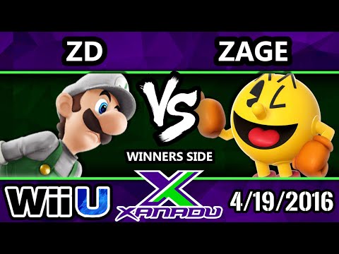 S@X 146 - Zage (Pac-Man) Vs. ZD (Luigi) SSB4 Tournament - Smash Wii U - Smash 4