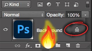 HOW TO UNLOCK IMAGE IN PHOTOSHOP