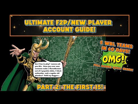 | Marvel Future Fight: ULTIMATE F2P/New Player Account Guide |  Part 2: The First 15!  🧮🤓💪