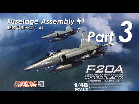 FREEDOM Model Kits 1/48 F-20A TIGER SHARK - Part 3 Fuselage Assembly #1