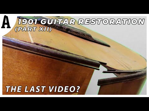 THE GUITAR IS ABOUT TO BREAK AGAIN! - 120 Years Old Guitar Restoration  (XII)