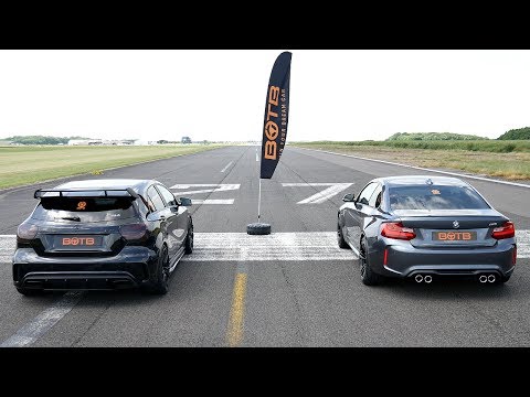 DRAG RACE! BMW M2 VS MERCEDES A45 AMG!