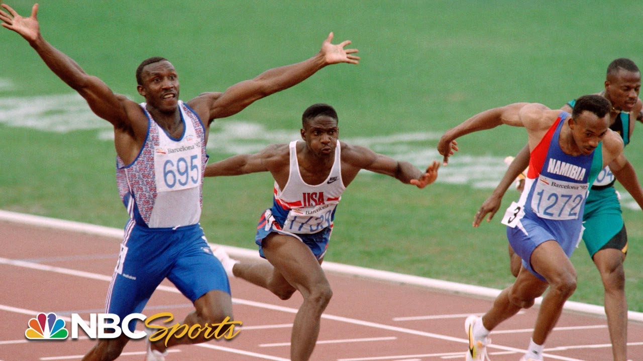 Linford Christie becomes oldest 100m gold medalist ever in Barcelona | NBC Sports
