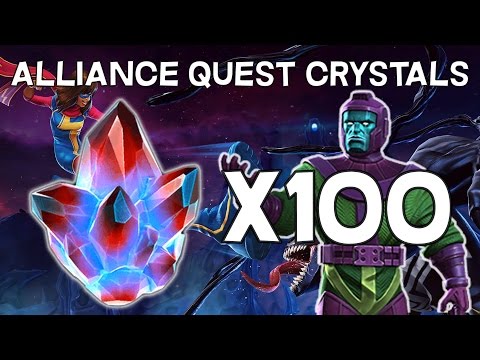 Opening 100x Alliance Quest Crystals - Marvel Contest Of Champions