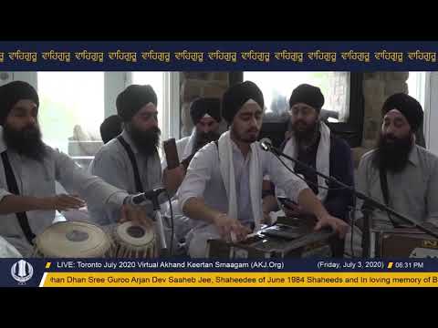 043 Toronto July 2020 Friday Evening  - Bhai Kudhrit Singh Jee Toronto