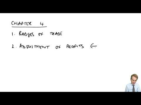 Tax Adjusted Trading Profit Individuals: Introduction - ACCA Taxation (TX-UK) FA2018