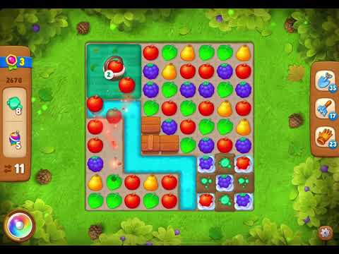 GardenScapes Level 2678 no boosters (18 moves)