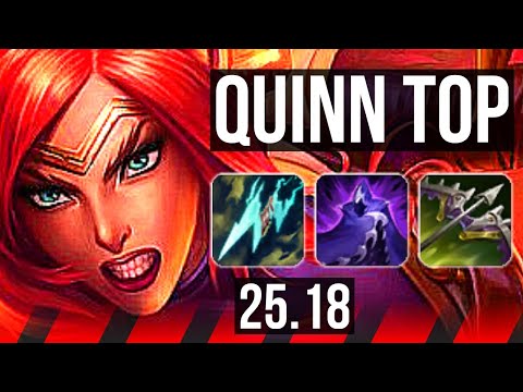 QUINN vs IRELIA (TOP) | 500+ games | KR Master | 25.18