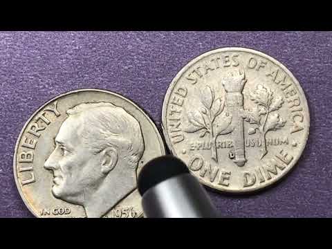 US 1956 Roosevelt Dimes - $8,000 For the Full Bands - United States Coins