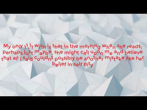 Pasha - Can't help but look in the mirror - Lyrics