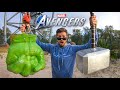 SOLID STEEL Hulk Fist Vs. LEAD-FILLED Thor Hammer from 45m Tower!