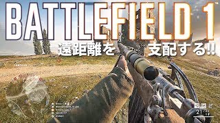 【BF1】遠距離戦を支配してMVP!!【実況】