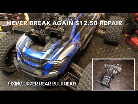 TRAXXAS XRT Repair Rear Upper Bulkhead Permanently For $12.50 Using All Factory Parts
