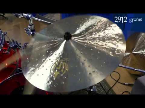 Ride 22" Sweet (Medium) Custom Gold Logo Sound Demo - Diril Cymbals Italia