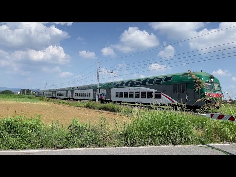 Trenord REG Bergamo - Milano Porta Garibaldi. Composizione con Casaralta ed E464. #4k.